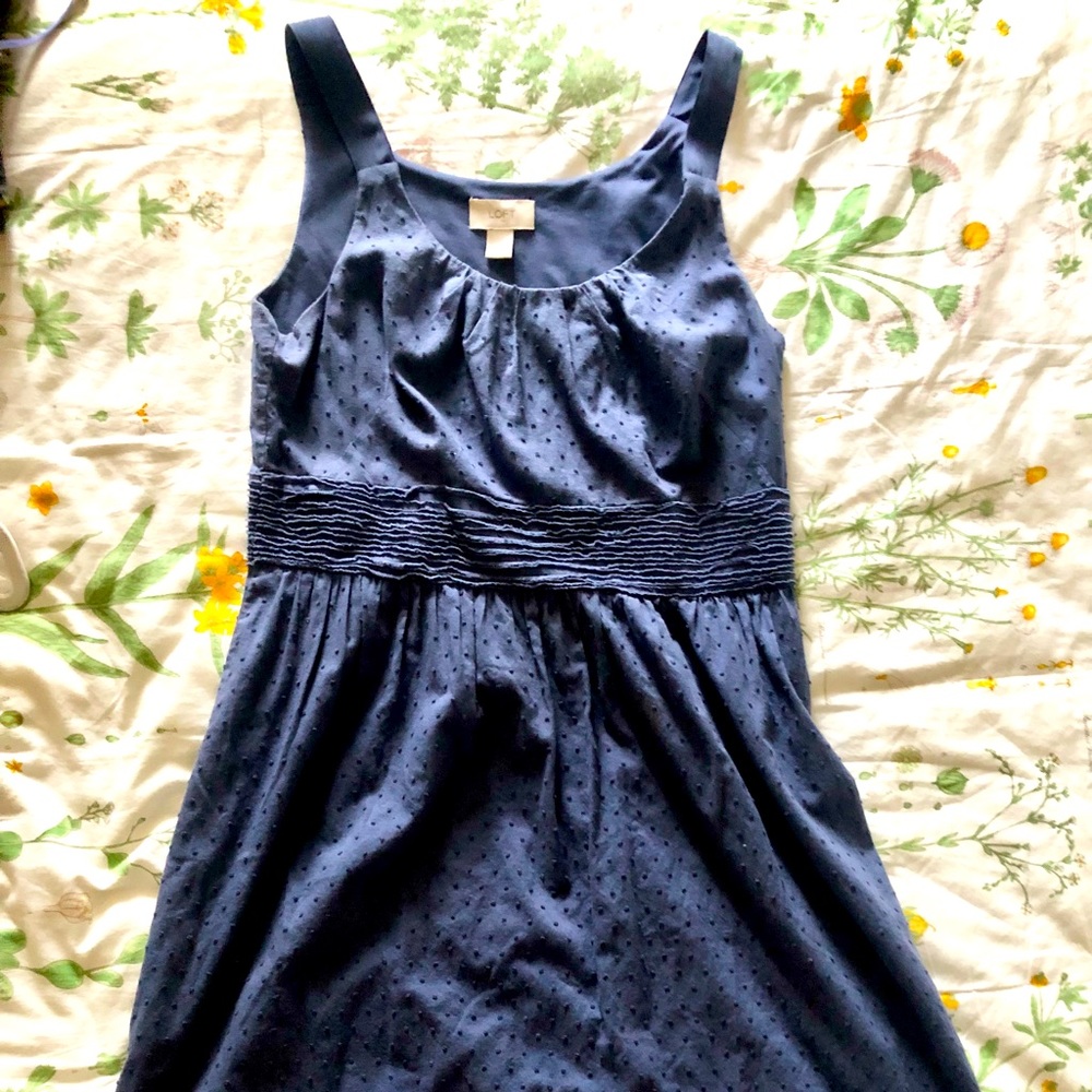 LOFT navy summer dress
